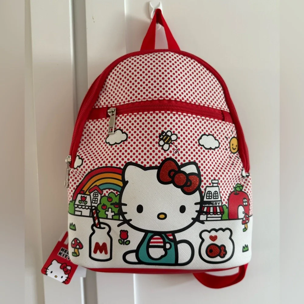 NWT Hasbro Hello Kitty Backpack 10’ Tik Tok Viral made by Sanrio Bioworld Kawaii
